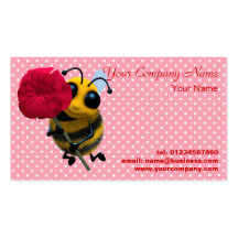 Cute Bee Flower Business Card