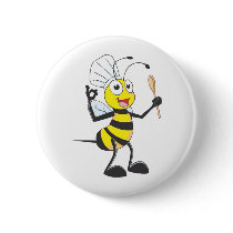 Cute Bee in Chef Outfit Delicious