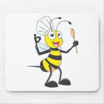 Cute Bee in Chef Outfit Delicious