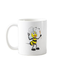 Cute Bee in Chef Outfit Delicious Coffee Mug