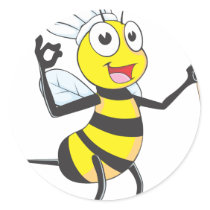 Cute Bee in Chef Outfit Delicious