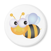Cute Bee Refrigerator Magnet