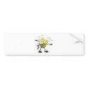 Cute Bee Mum Mum Playing with Daughter bumper stickers