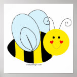 Cute Bee Print