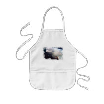 Cute Beluga Whale Children's Smock Apron