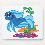Cute Betta Mouse Pad