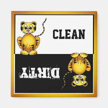 Cute Big Cat Dishwasher Magnet