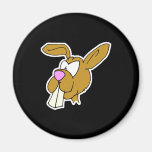 cute big teeth brown bunny rabbit magnets