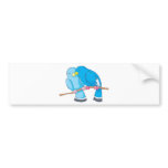 Cute Bird Lovers Cartoon Kiss bumper stickers