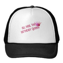 Cute, "Birthday Queen" design Trucker Hats