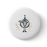 cute birthday sheep buttons