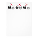 Cute Black and Grey Cats, with Hearts. Announcement
