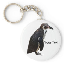 Cute Black and White Humboldt Penguin Keyring