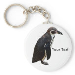 Cute Black and White Humboldt Penguin Keyring keychains