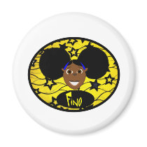 Cute Black Cartoon Girl Fino