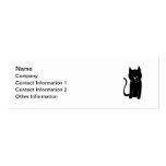 Cute Black Cat Business Cards
