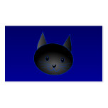 Cute Black Cat. Cat Cartoon illustration. Custom business cards