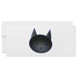 Cute Black Cat. Cat Cartoon illustration. Customized Rack Card