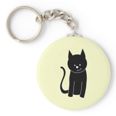 Cute Black Cats on Cute Black Cat Keychain   Zazzle Co Uk