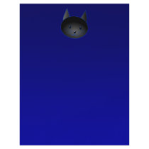 Cute Black Cat on deep midnight blue. Flyers