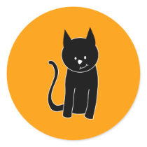 Cute Black Cat Sticker