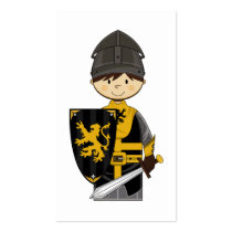 Cute Black Crusader Knight Bookmark