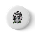 cute black face lamb buttons