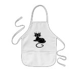 Cute Black Kitty aprons