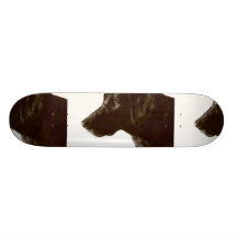 Cute Black Lab Skate Deck