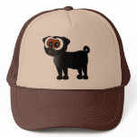 Cute Black Pug Hat