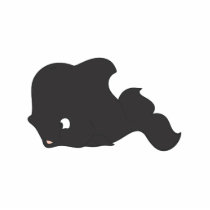 Cute black Whale Photo Cut Outs