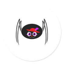 Cute Black Widow Stickers