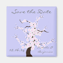 CUTE Blossom Tree Classic Save The Date Magnet