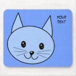 Cute Blue Cat Mousepads