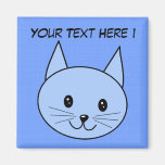 Cute Blue Cat Refrigerator Magnets