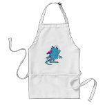 cute blue dragon monster creature aprons