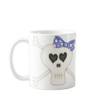 Cute Blue Goth Crossbones mugs
