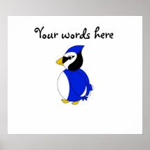Cute blue jay posters
