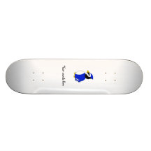 Cute blue jay skateboard deck
