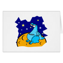 Cute Blue Martian Cards