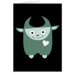 Cute Blue Monster cards