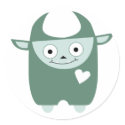 Cute Blue Monster stickers