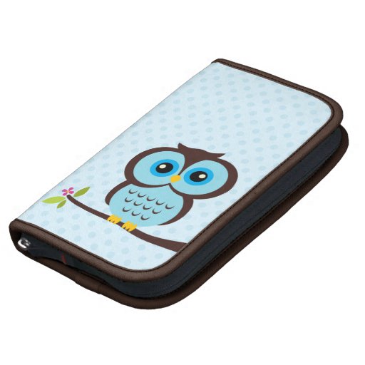 Cute Blue Owl Folio Planners