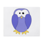Cute Blue Penguin. Penguin Cartoon. Custom flyers