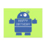 Cute Blue Robot Postcard