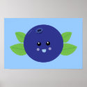 Cute Blueberry posters