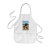 Cute Boxer Dog Children's Smock Apron