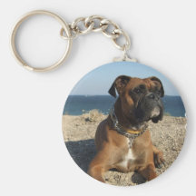 Cute Boxer Dog Keychain