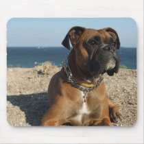Cute Boxer Dog Mouse Pad