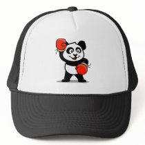 Cute Boxing Panda Mesh Hat